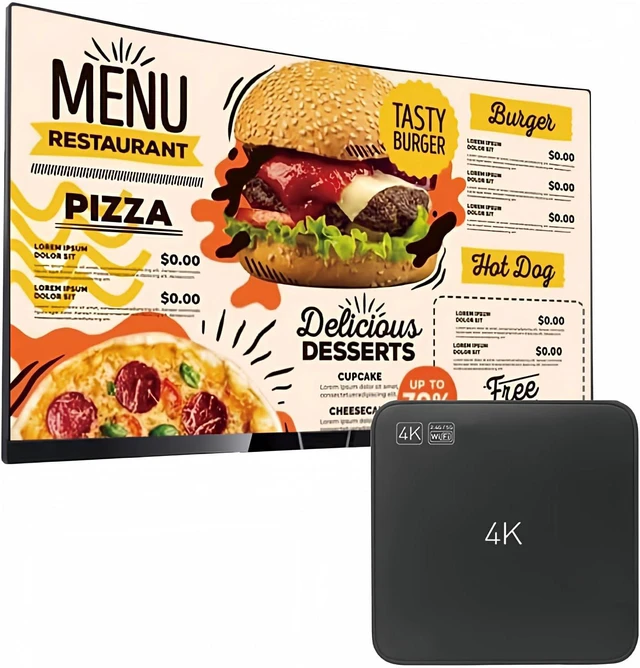 Main image of Smart Digital Signage Player with Non-Subscription CMS Software 7x24 Stable Auto Play Make TV Set Become LCD Display Andriod 4K Advertising Media Player(YM05)