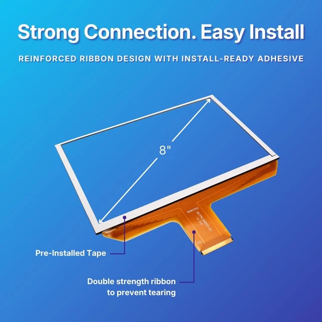 Alt view image 2 of 7 - Upgraded 8 MyLink IntelliLink Touch Screen Digitizer New Ultra-Responsive Chipset, OEM DJ080PA-01A, Anti-Glare Glass Fits Chevy & GMC Trucks/SUVs Easy Install, Lifetime Support