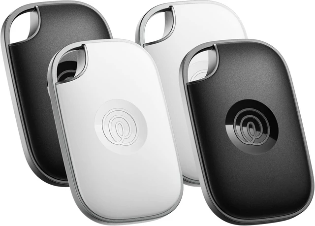 Main image of Tile Pro - Powerful Bluetooth Tracker, Key Finder and Item Locator for Keys Bags, and More. Both iOS and Android Compatible. Phone Finder. 4-Pack (Black/White)