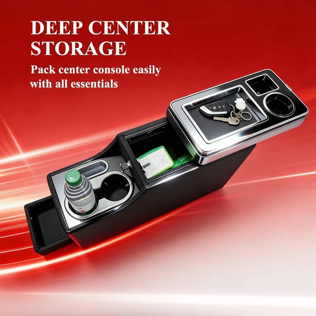 Alt view image 2 of 7 - Center Console Between Seats for Trucks, SUVs, Minivans, Middle Van, RV