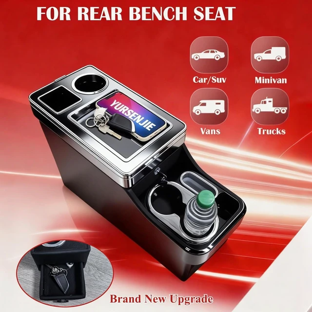Alt view image 3 of 7 - Center Console Between Seats for Trucks, SUVs, Minivans, Middle Van, RV