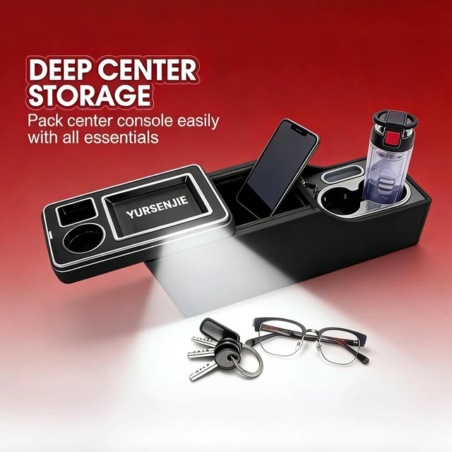 Alt view image 5 of 7 - Center Console Between Seats for Trucks, SUVs, Minivans, Middle Van, RV