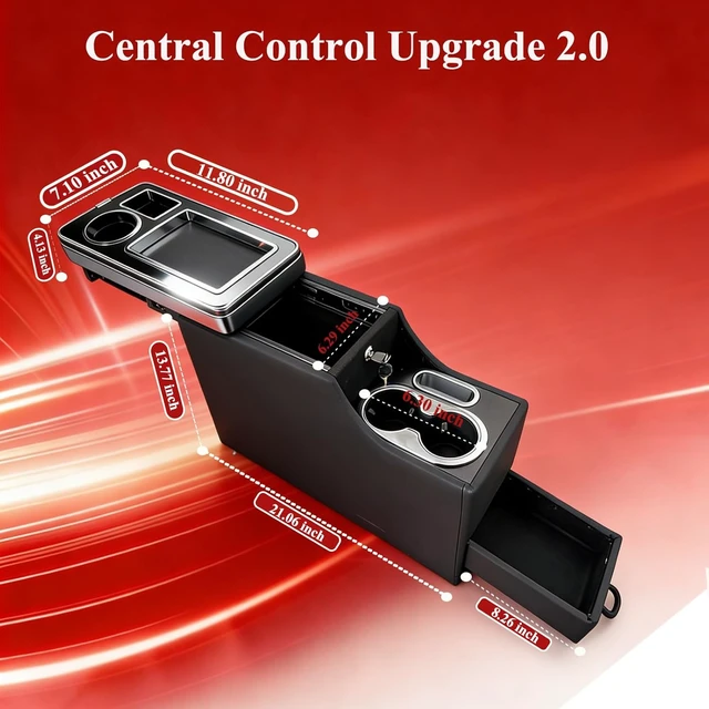 Alt view image 6 of 7 - Center Console Between Seats for Trucks, SUVs, Minivans, Middle Van, RV