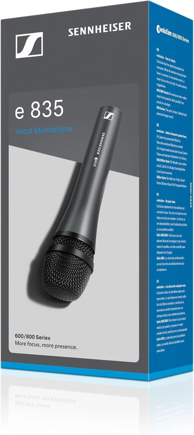 Alt view image 4 of 7 - Professional E 835 Dynamic Cardioid Vocal Microphone