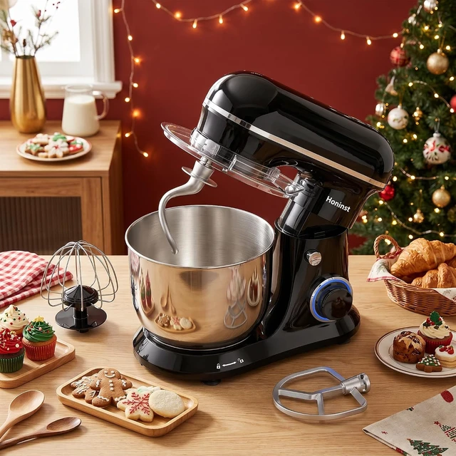 Alt view image 7 of 7 - 4QT Electric Stand Mixer, 10-Speed Tilt-Head Compact Kitchen Mixer