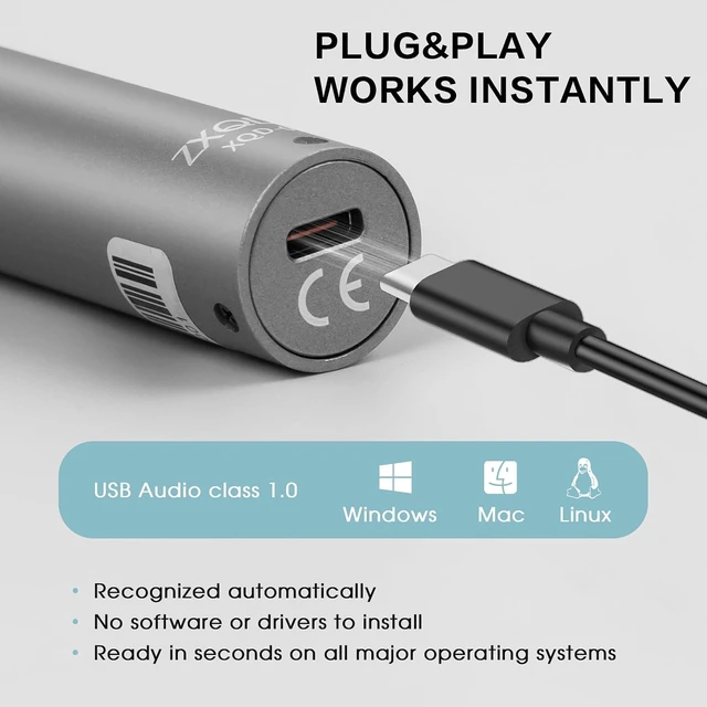 Alt view image 2 of 7 - USB-C Measurement Microphone with Individual Calibration File