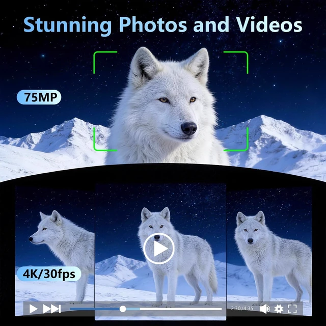 Alt view image 2 of 7 - 4K Vlogging Camera, Pocket Digital Camera, 330° Rotating Lens