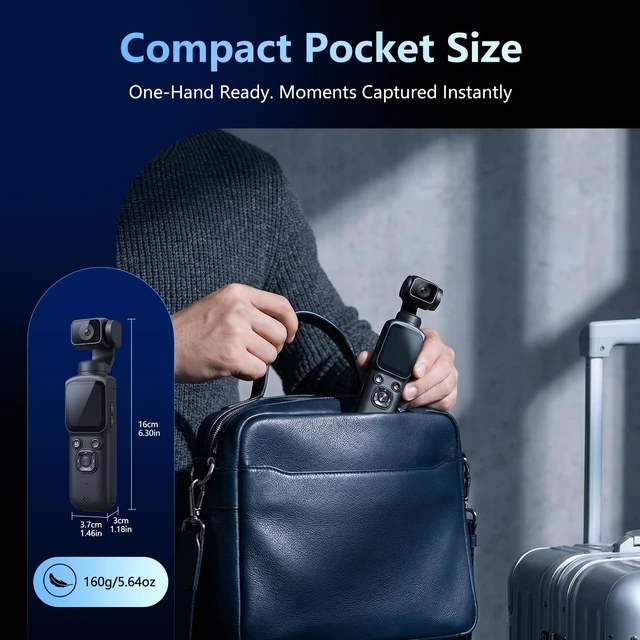 Alt view image 6 of 7 - 4K Vlogging Camera, Pocket Digital Camera, 330° Rotating Lens
