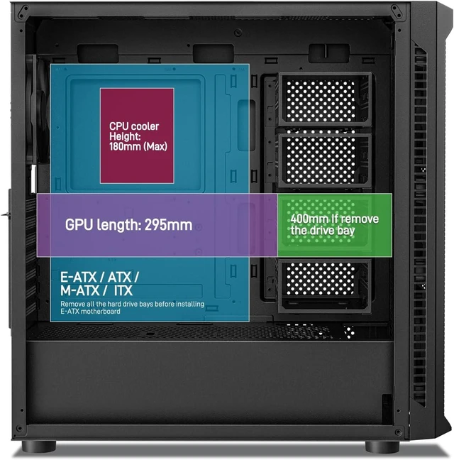 Alt view image 4 of 7 - Classico Max Storage Master E-ATX Computer Case