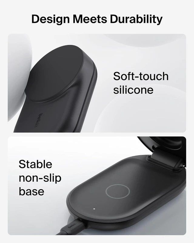 Alt view image 4 of 7 - Qi2.2 25W Wireless 3 in 1 Foldable Fast Charging Station for iPhone