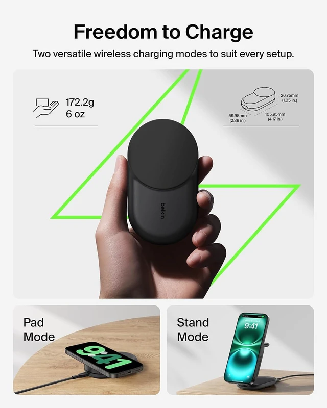 Alt view image 5 of 7 - Qi2.2 25W Wireless 3 in 1 Foldable Fast Charging Station for iPhone