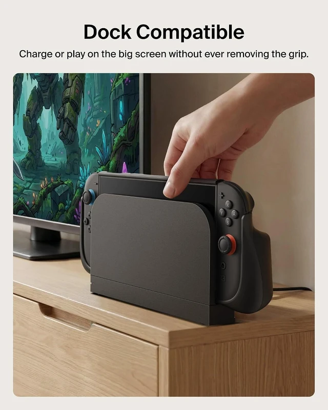 Alt view image 3 of 7 - Switch 2 Grip Charging Case with 10000mAh Power Bank 30W