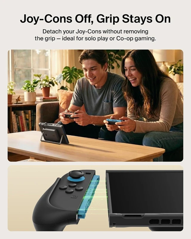 Alt view image 6 of 7 - Switch 2 Grip Charging Case with 10000mAh Power Bank 30W