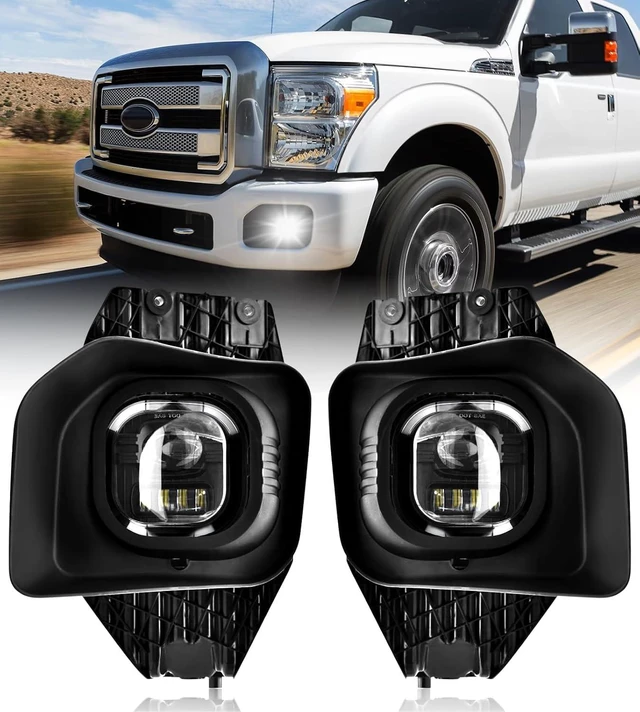 Main image of LED Fog Lights for Ford 2011-2016 F250/F350/F450/F550 Super Duty, Bumper Driving LED Fog Lamp Assembly Replacement FogLight Kit, DOT Certified1 Pair