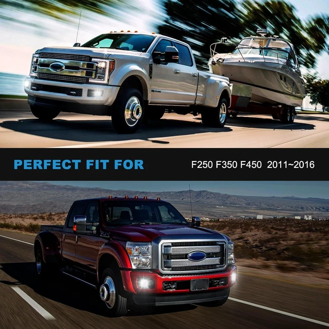 Alt view image 2 of 6 - LED Fog Lights for Ford 2011-2016 F250/F350/F450/F550 Super Duty, Bumper Driving LED Fog Lamp Assembly Replacement FogLight Kit, DOT Certified1 Pair