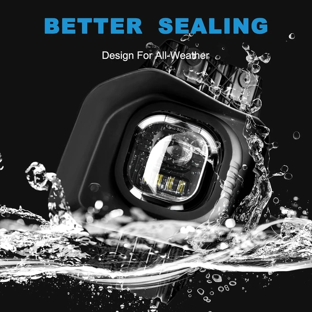 Alt view image 3 of 6 - LED Fog Lights for Ford 2011-2016 F250/F350/F450/F550 Super Duty, Bumper Driving LED Fog Lamp Assembly Replacement FogLight Kit, DOT Certified1 Pair
