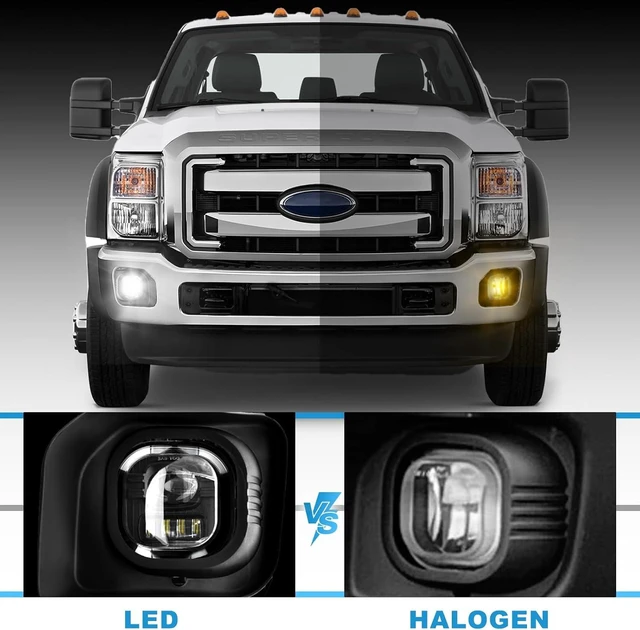Alt view image 5 of 6 - LED Fog Lights for Ford 2011-2016 F250/F350/F450/F550 Super Duty, Bumper Driving LED Fog Lamp Assembly Replacement FogLight Kit, DOT Certified1 Pair