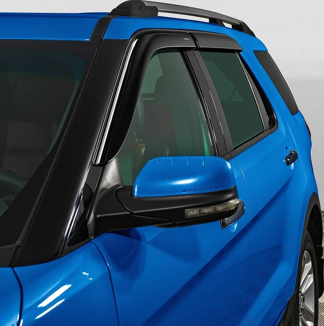 Alt view image 5 of 7 - Side Window Deflectors for Ford Explorer 2011-2019, Tape-on Rain Guards, Window Visors for Cars, Vent Deflector, Vent Visor, Car Accessories, 4 pcs- GY003141