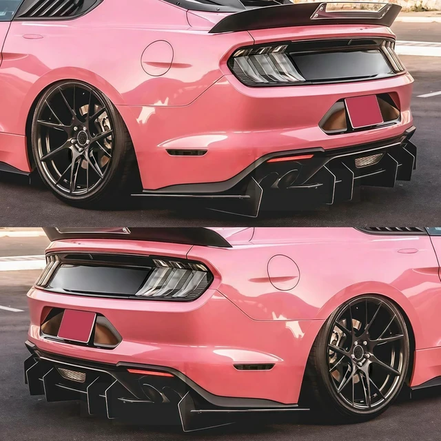 Alt view image 4 of 7 - Rear Bumper Diffuser for Ford Mustang GT W/Quad Exhaust 2018-2023