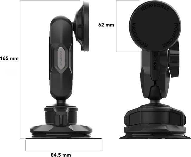 Alt view image 3 of 7 - Magnetic Wireless Car Charger, Adjustable Windshield Suction Mount