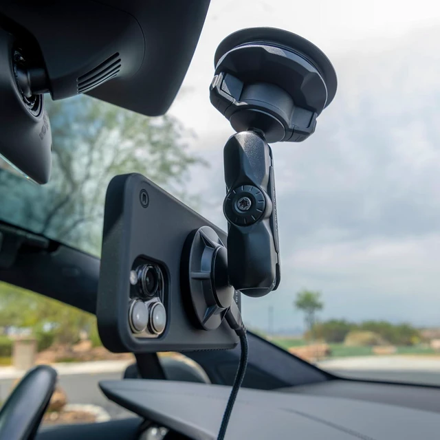 Alt view image 5 of 7 - Magnetic Wireless Car Charger, Adjustable Windshield Suction Mount