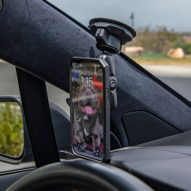 Alt view image 7 of 7 - Magnetic Wireless Car Charger, Adjustable Windshield Suction Mount