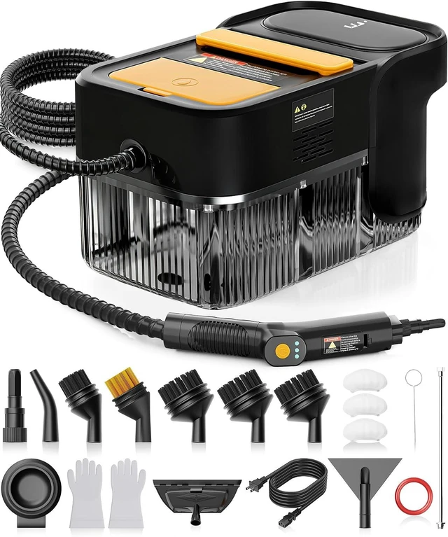 Main image of Steam Cleaner, 3 Level Adjustable Handle with 18 Accessories