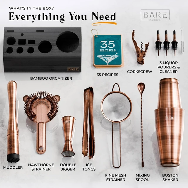 Alt view image 4 of 7 - ® Mixology Bartender Kit Bar Set