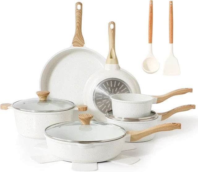 Main image of 16Pcs Ceramic Cookware Set Non toxic, Pots and Pans Set Non Stick