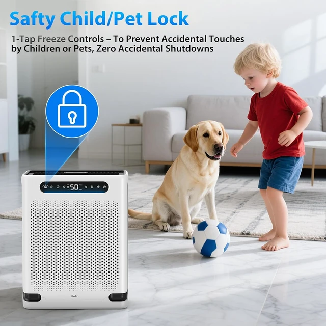 Alt view image 7 of 7 - Air Purifiers for Home Large Room Up to 2600 Ft², HAP605, White