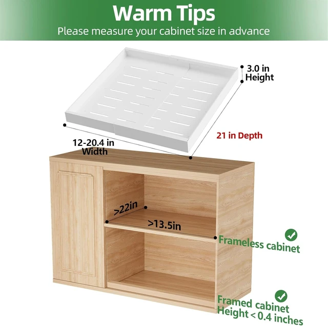 Alt view image 2 of 7 - 4 Pack Expandable Pull Out Cabinet Organizer,21" Deep