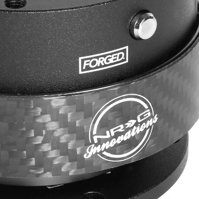 Alt view image 3 of 6 - Gen 2.0 Steering Wheel Quick Release Kit,Black Body, Black Carbon Fiber Ring, 6x70mm & 6x74mm Bolt Pattern, NRG-SRK-200CF