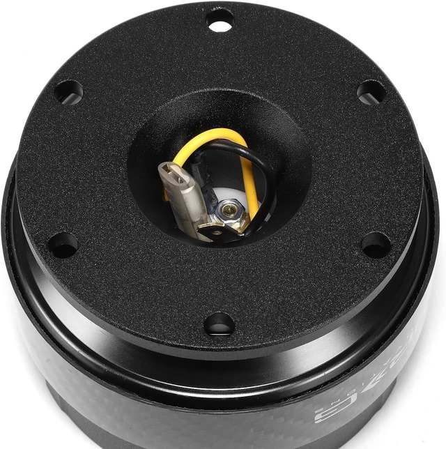 Alt view image 5 of 6 - Gen 2.0 Steering Wheel Quick Release Kit,Black Body, Black Carbon Fiber Ring, 6x70mm & 6x74mm Bolt Pattern, NRG-SRK-200CF