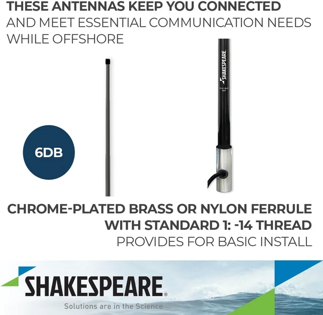 Alt view image 3 of 6 - VHF 8' 5101 Black Antenna Classic w/15' RG-58 Cable