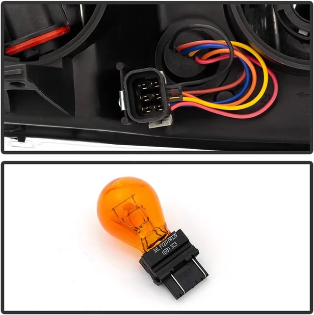 Alt view image 4 of 4 - - For 2003-2007 Saturn ION Sedan Chrome Housing OE Style Headlights Headlamps Aftermarket Driver + Passenger Side