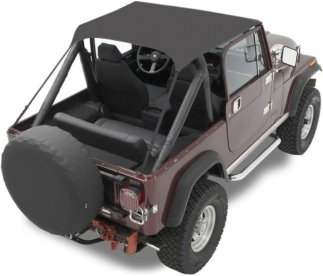 Alt view image 2 of 2 - Traditional Bikini Black Crush 5250701 for Jeep CJ5 1976-1983