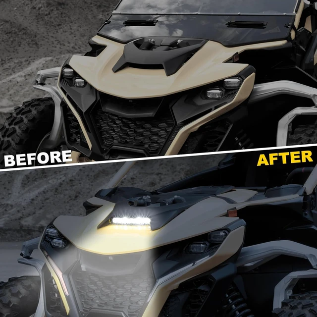 Alt view image 3 of 7 - Hood Scoop Spotlight for Can-Am Maverick R MAX X RS 2024+