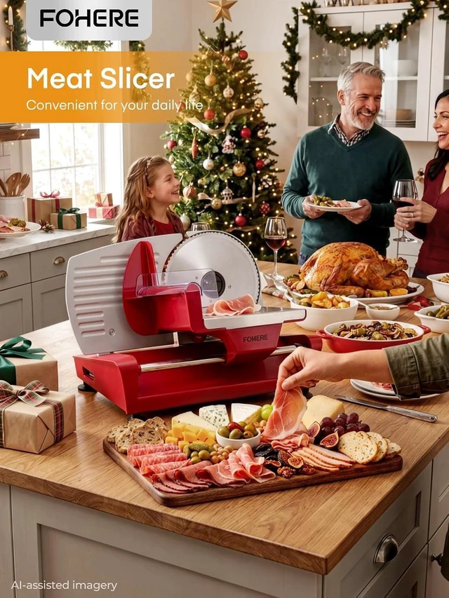 Alt view image 2 of 7 - 250W Electric Meat Slicer Machine for Home