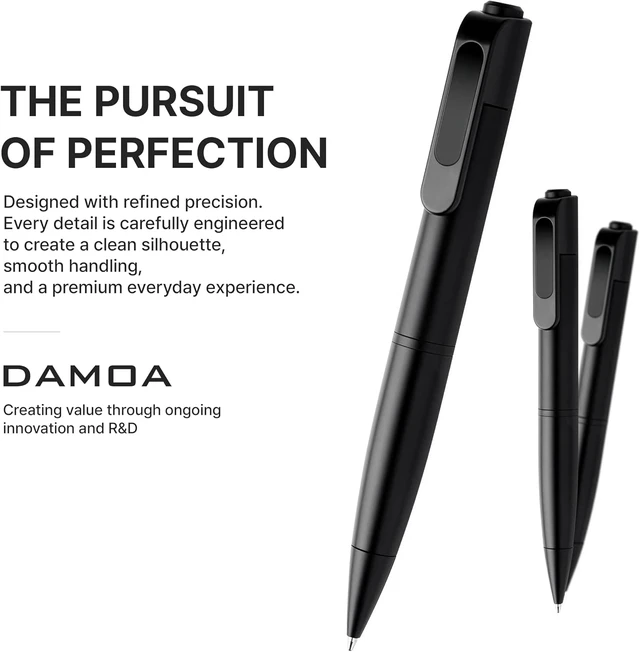 Alt view image 5 of 7 - DAMOA 4K UHD Body Camera Pen, Portable Wearable Recording Camera with Clip, 75° Wide-Angle Lens, USB-C Charging, MicroSD Storage Support, Compact Video Recorder for Work, Travel, Meetings