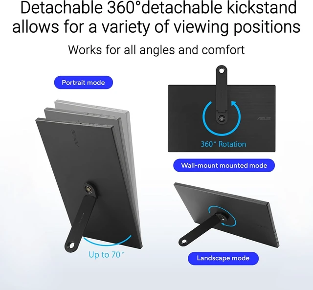 Alt view image 4 of 7 - ZenScreen MB169CK 15.6 Inch 1080p Portable Monitor