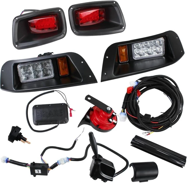 Main image of LED Headlight Tail Light Kit Compatible with EZGO TXT Carts 1996-2013 12V