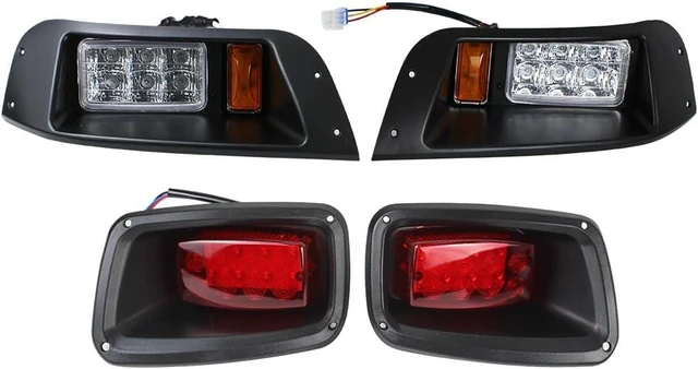 Alt view image 5 of 7 - LED Headlight Tail Light Kit Compatible with EZGO TXT Carts 1996-2013 12V