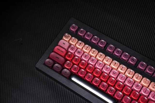 Alt view image 6 of 7 - CG870 Lipstick Mechanical Keyboard,TKL Pink Gaming Keyboard,Foundation Creamy Thocky Keyboard,Creamy Sounding Switches,Cute Kawaii Girly Jelly Keycaps