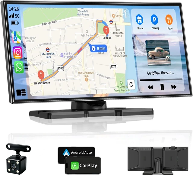 Main image of 11.5" Wireless Portable CarPlay Screen for Car