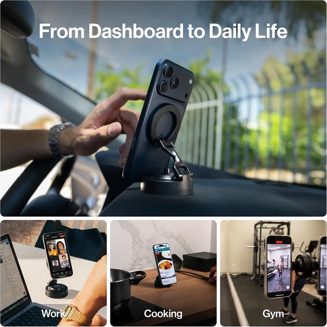 Alt view image 6 of 7 - HyperMount (Gen 3) Magnetic Phone Holder, for iPhone and Android