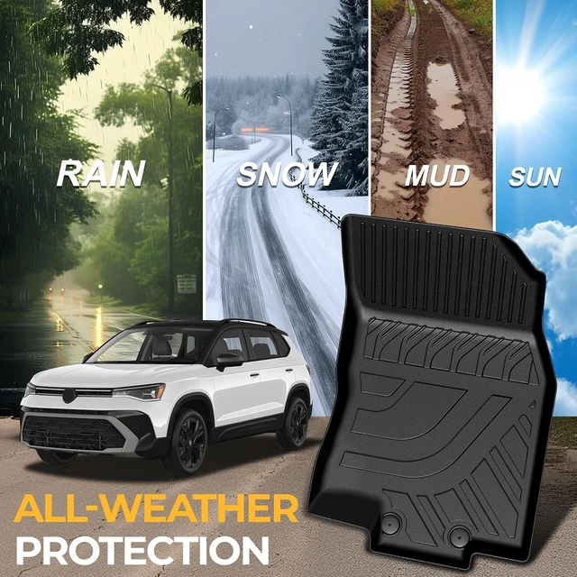 Alt view image 7 of 7 - Floor Mats for 2022-2026 Volkswagen Taos AWD Accessories
