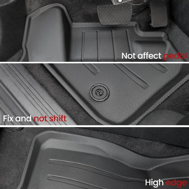 Alt view image 4 of 7 - Floor Mats for Honda CRV 2023-2027 Hybrid & Gas, with Cargo Mat