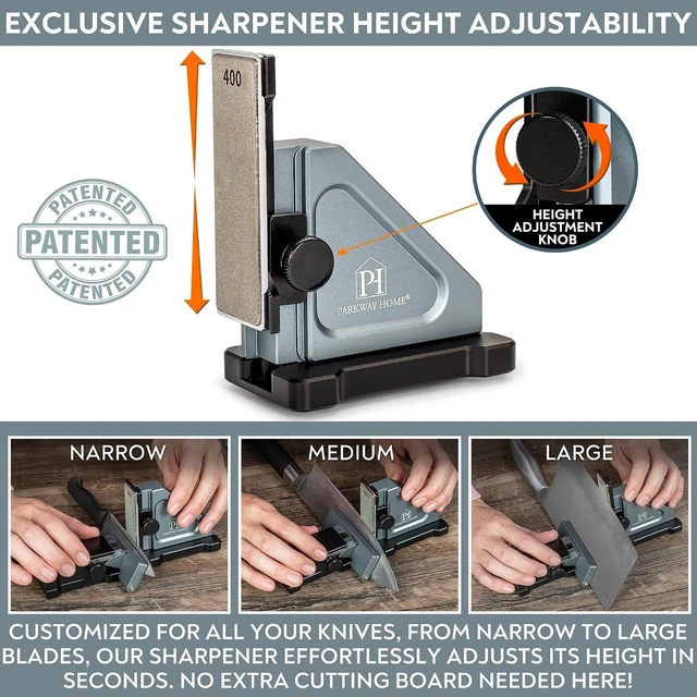 Alt view image 4 of 7 - Rolling Knife Sharpener, Kitchen Knife Sharpener with Adjustable Angle