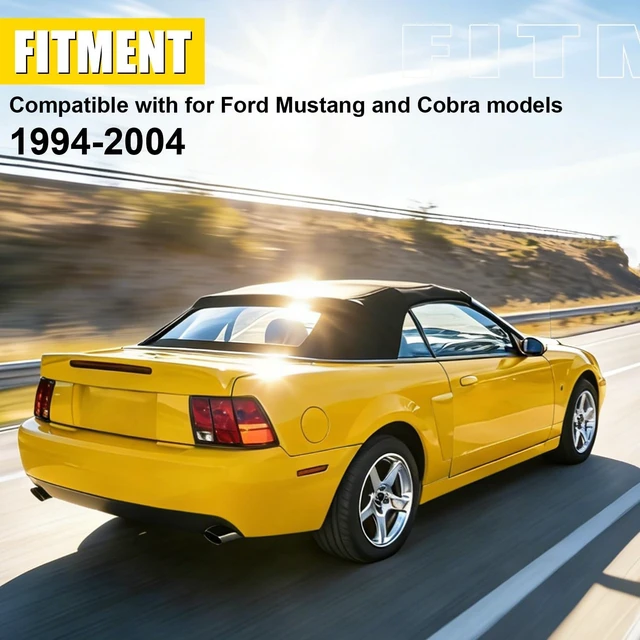 Alt view image 2 of 7 - Convertible Soft Top Replacement Compatible With 1994-2004 Ford Mustang