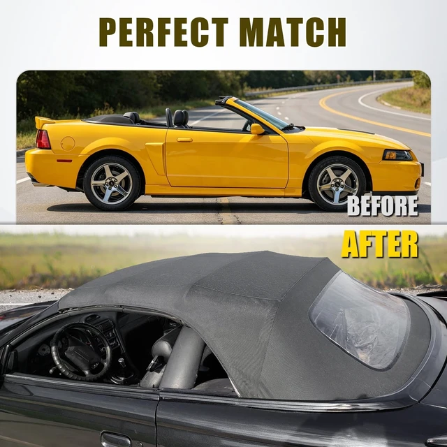 Alt view image 7 of 7 - Convertible Soft Top Replacement Compatible With 1994-2004 Ford Mustang